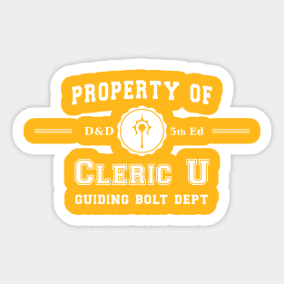 Cleric University Sticker
